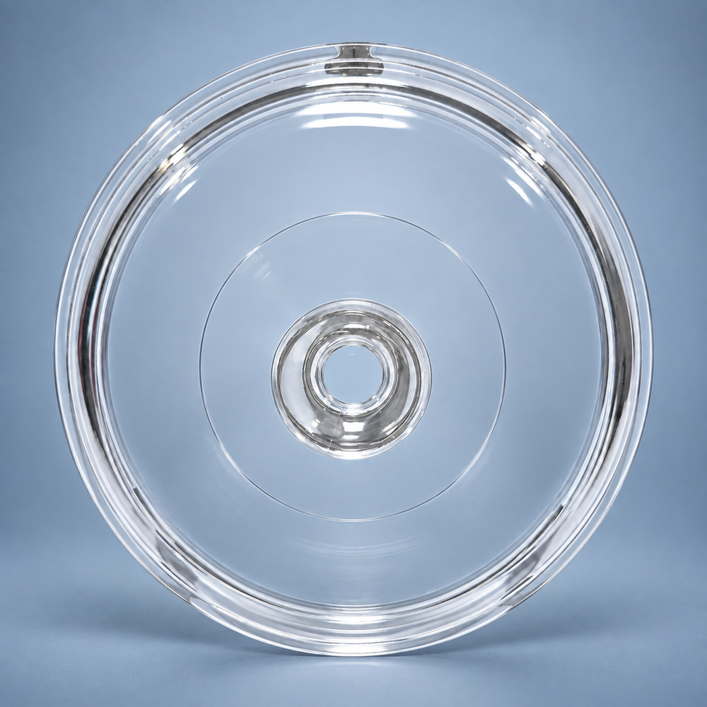 Vintage Pyrex L-22-C Clear Glass Round Replacement Lid 9.25" Corning Ware